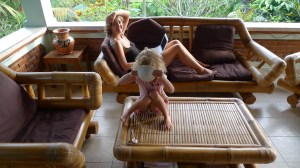 our house...on the balcony